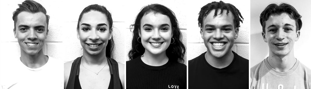 Head shots of the young cast of Romeo and Juliet