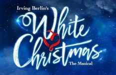 Promotional artwork for White Christmas at the Dominion Theatre, London.