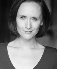 A black and white headshot of Joanna Goodwin