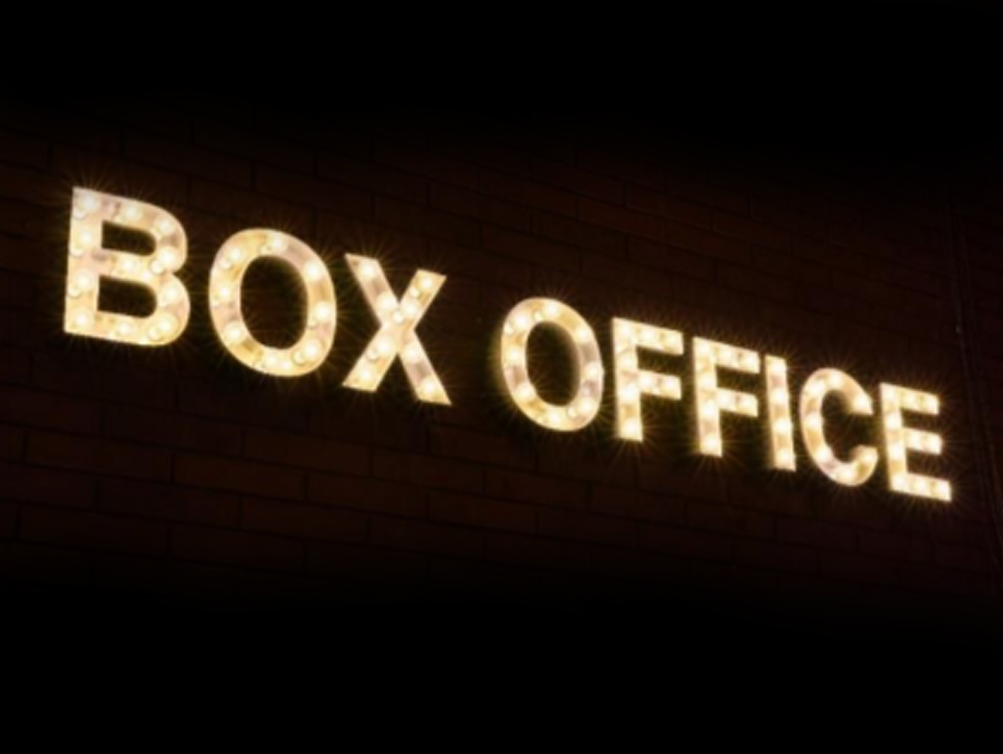 Box Office illuminated sign